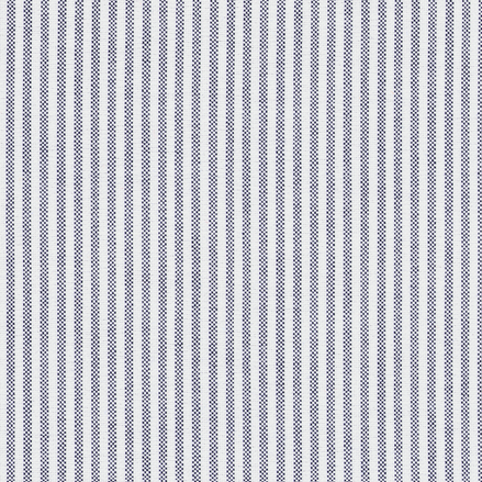 Charcoal & White University Stripe Two-Ply 100% Pima Cotton Oxford