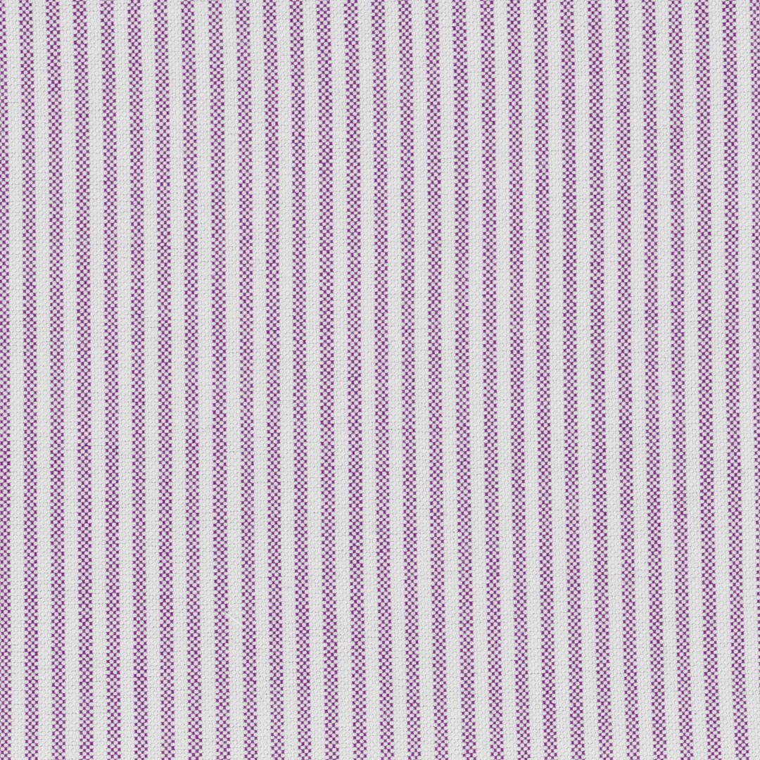 Heather & White University Stripe Two-Ply 100% Pima Cotton Oxford