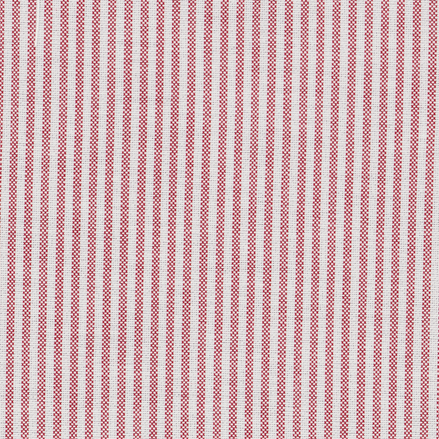 Crimson & White University Stripe Two-Ply 100% Pima Cotton Oxford