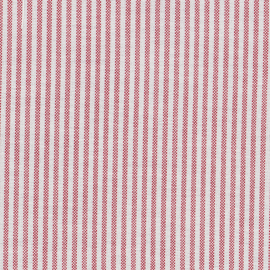 Crimson & White University Stripe Two-Ply 100% Pima Cotton Oxford